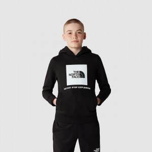 The North Face Box Pullover Hoodie Noir | JB2871964