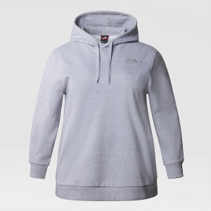 The North Face Plus Size Oversized Essential Hoodie Grise Clair | HN2468930