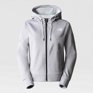 The North Face Reaxion Fleece Full-Zip Hoodie Grise Clair | NG4260985